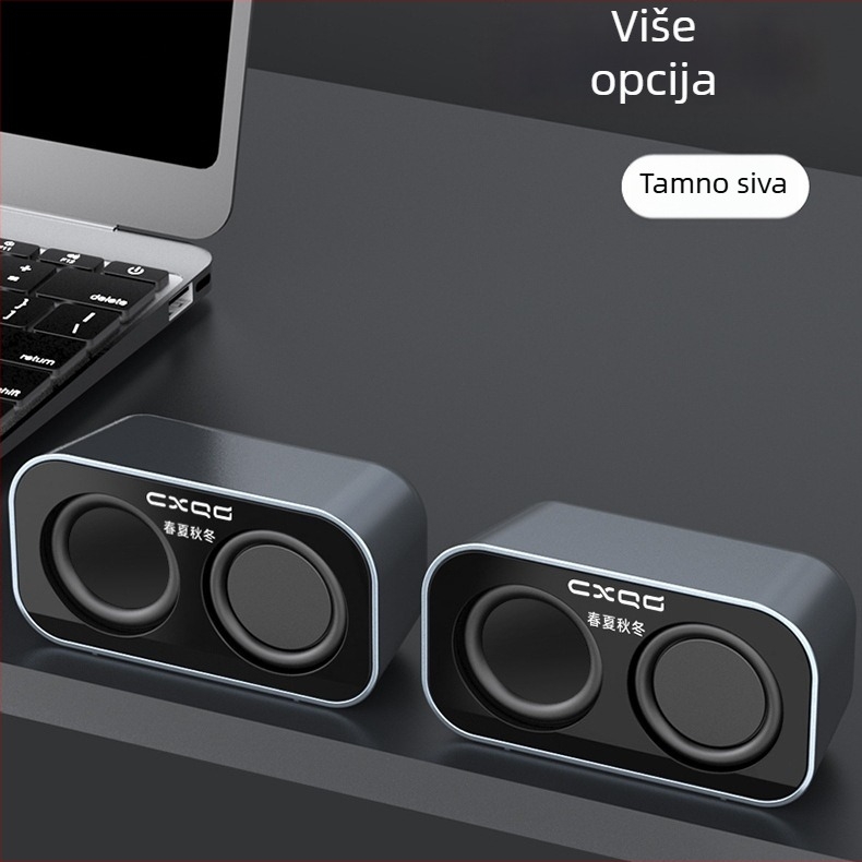 USB stolni računarski zvučnici, par mini stereo zvučnika za prijenosno računalo