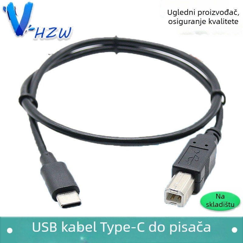 Type-C kabel za BM pisač; USB 3.1 kabel za skener kvadratnog priključka; podatkovni kabel za Android telefon i pametni klavir