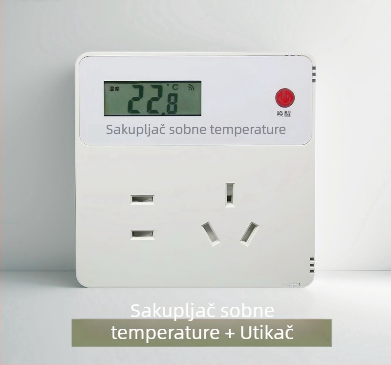 Bežični unutarnji senzor temperature i vlage s inteligentnim upravljanjem utičnicom