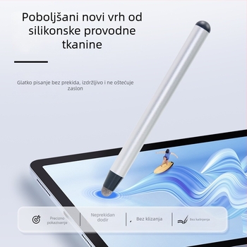 Univerzalni kapacitivni stilus za dodirne zaslone s magnetskim pričvršćivanjem, ugrađenim vrhom olovke i pokazivačem za nastavu na zaslonu