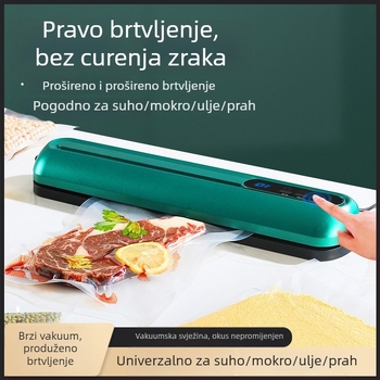 Vakuumska mašina za pakiranje hrane, kompaktnog kućnog korištenja, ABS kućište, model ZKFK-005