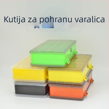 Prozirna plastična kutija za varalice sa 13 pretinaca, dvostrana