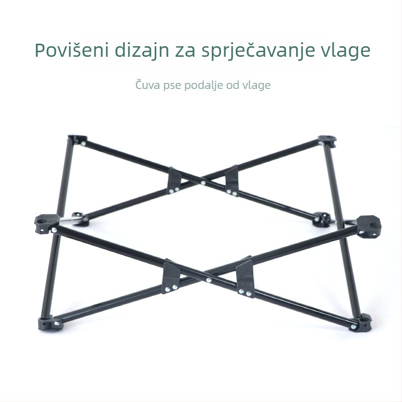 Zatvoren all-in-one mačji šator i ograda s vanjskim tunelom, pogodno za unutarnju upotrebu, velik prolaz za mačke