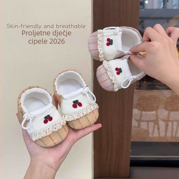 Proljetne cipelice za bebe za prve korake, djevojčice 0–12 mjeseci, sladak stil princeze, mekana potplata, protuklizno