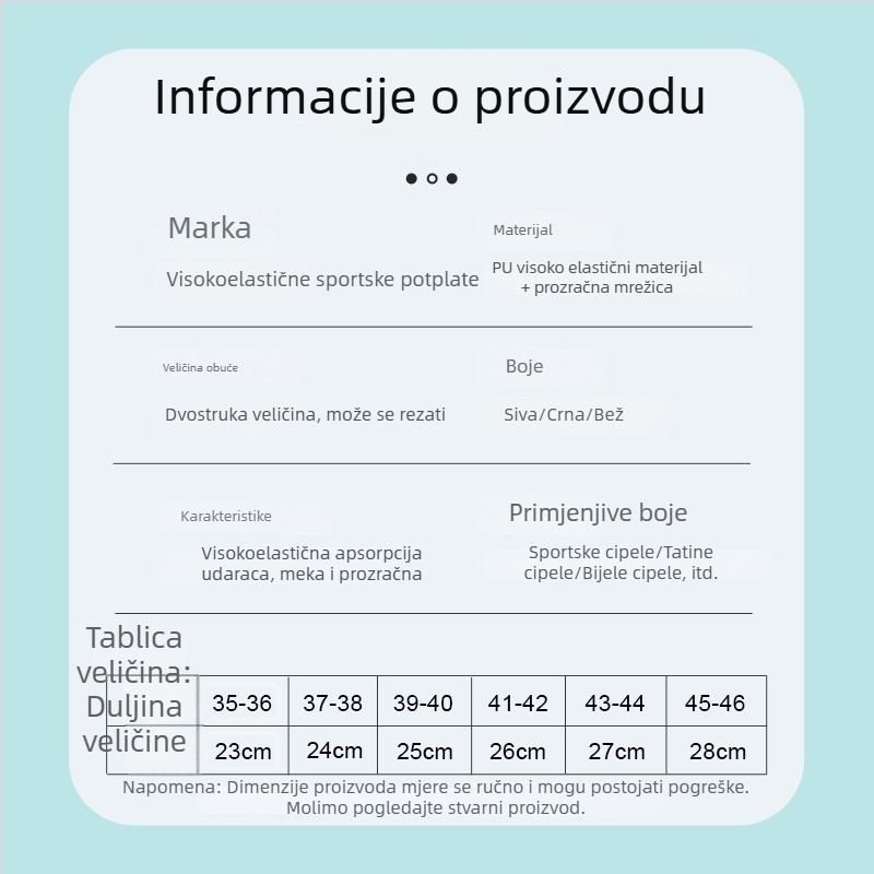Ženske sportske čizme s prozračnim antibakterijskim uloškom protiv mirisa za udobnost i apsorpciju udara