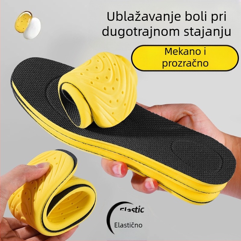 Antibakterijske dezodorirajuće uloške za cipele, upijaju znoj, prozračni, visoka elastičnost, apsorpcija udaraca, svakodnevni sport, tanki PU, unisex