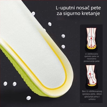 Uložak za povećanje visine za muškarce i žene, prozračan, upija znoj, dezodorirajući, ublažava udarce, mekana podloga, diskretan umetak