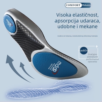 Ortopedske uloške za sport i trčanje s visokom elastičnošću, apsorpcijom šokova, odvlačenjem vlage, dezodoriranjem, prozračnim, potpora luka i korekcijom, cijeli ulošak