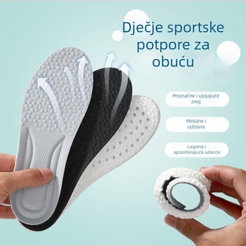 Dječji uložak za sportsku obuću, udoban, prozračan, upija znoj, visoka elastičnost, apsorpcija udaraca, PU pjena popcorn, može se izrezati