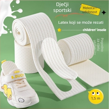 Uložak za cipele za djecu i odrasle, prozračan, ublažava udarce, perforirana mreža, dugi mekani materijal za sve sezone