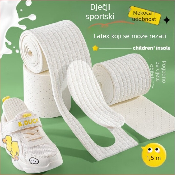 Uložak za cipele za djecu i odrasle, prozračan, ublažava udarce, perforirana mreža, dugi mekani materijal za sve sezone