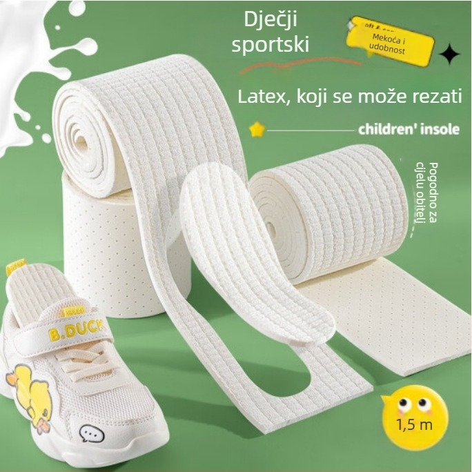 Uložak za cipele za djecu i odrasle, prozračan, ublažava udarce, perforirana mreža, dugi mekani materijal za sve sezone
