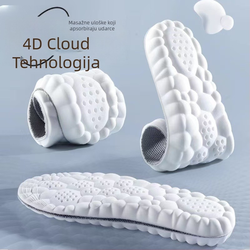 Cloud uložak za cipele: visoka elastičnost, apsorpcija udara, apsorpcija vlage i kontrola mirisa, udobnost cijeli dan za trčanje i trening