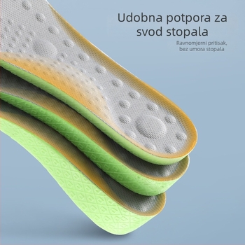 Uložak za povećanje visine, cijeli ulošak, ublažava udarce, prozračan, antibakterijski i dezodorirajući, za čizme Popcorn Martin, unisex.