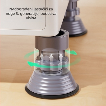 Podložci za noge perilice — univerzalni protivibracijski, neklizajući jastučići, povećavaju visinu, otporni na vlagu, za perilicu i hladnjak, tiši i stabilni