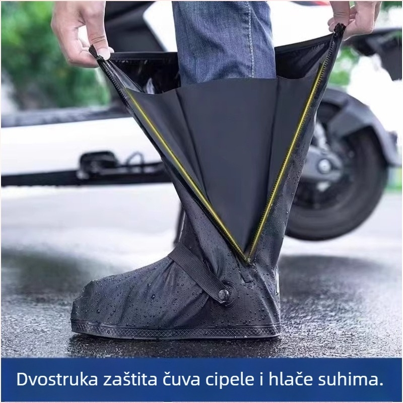 Novi navlaci za kišne čizme, vodonepropusni i protuklizni, za muškarce i žene, visoki, ojačani, izdržljivi, velika veličina