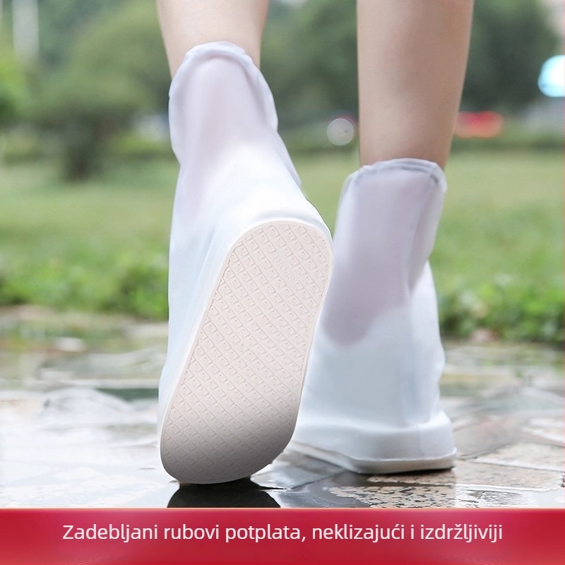 PVC vodootporne navlake za cipele, protuklizne, unisex, debele, otporne na habanje, sa zatvaračem