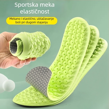 Bosst sportske uloške za obuću: visoka elastičnost, apsorpcija udaraca, protivklizne, dišne, upijanje znoja, antibakterijske, dezodorirajuće, za svakodnevne 4D cloud čizme, puna uloška