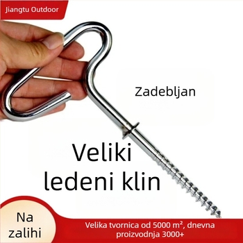 Specijalizirani leden klinovi za ribolov na ledu, klinovi za pričvršćivanje šatora u snijegu, alat za bušenje rupa u ledu, navojni snježni klinovi