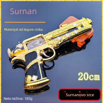 Rijetki posebni pištolj za PUBG igru, 20 cm, metalni model oružja za cosplay rekvizit