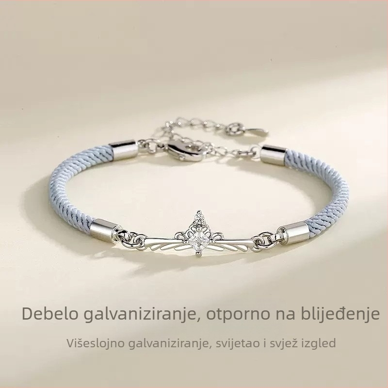 Set narukvica za princezu i viteza, bakar s elektroplatom, geometrijski dizajn, korejski stil, ženski dodatak