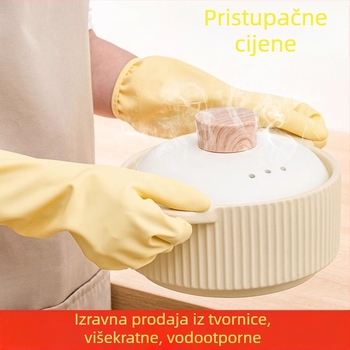 Kućanske rukavice za pranje posuđa i kuhinjsko čišćenje, produžene vodootporne nitrilne rukavice