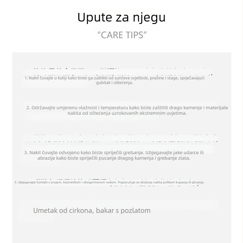Gesen Jewelry Ženska narukvica od pozlaćenog bakra sa cirkonima u ugradnji – jednostavna, moderna
