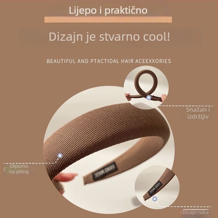 Ženska modna čelenka za kosu s klipom – stilizirani i svestrani dodatak za kosu za pranje lica