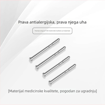 Nakit od medicinske titanije F136, implantabilan, unisex, jednostavan stil