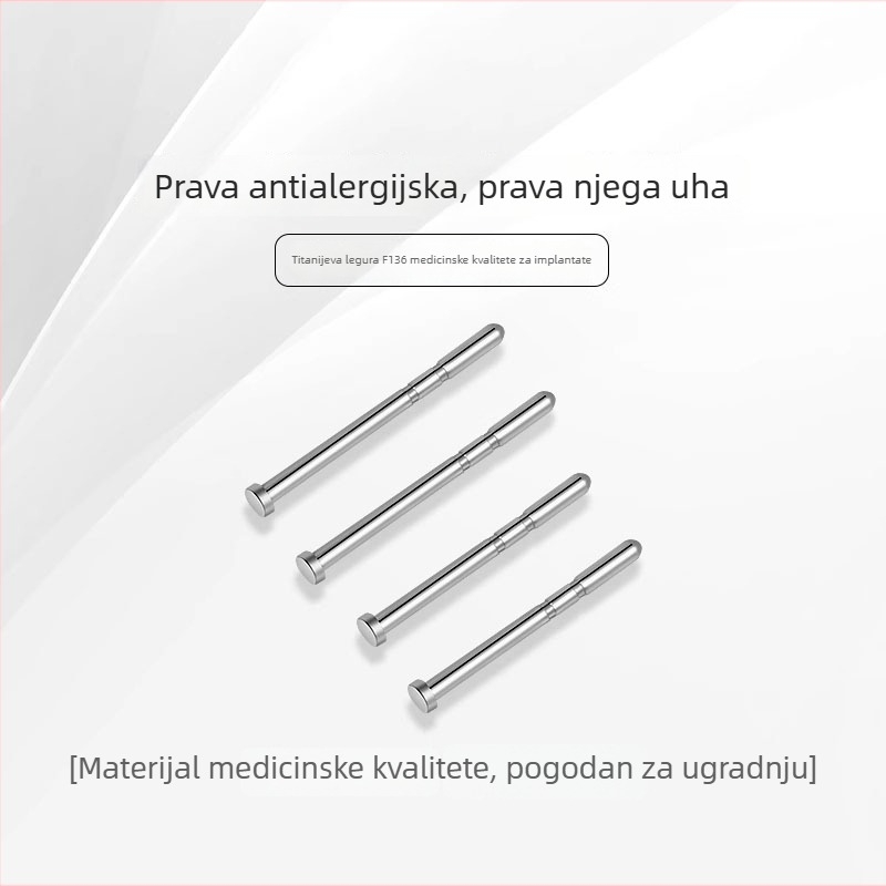 Nakit od medicinske titanije F136, implantabilan, unisex, jednostavan stil
