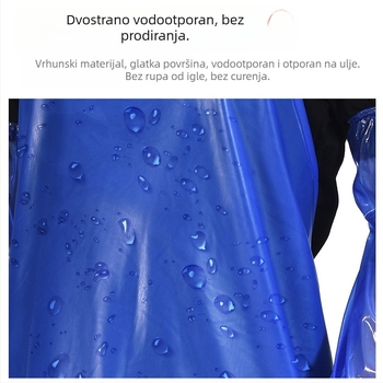 Prozirna mat PVC vodootporna pregača, debela otporna na habanje plastična pojasna pregača za preradu morskih plodova