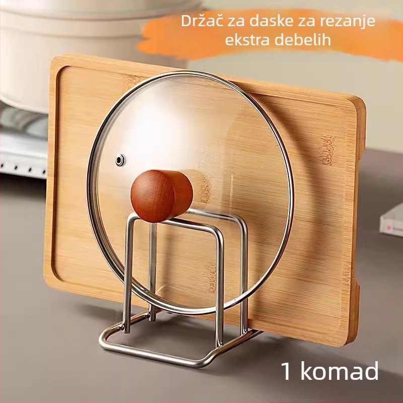 Nerđajući čelik 304 zidni držač za poklopce i daske za rezanje, u japanskom stilu