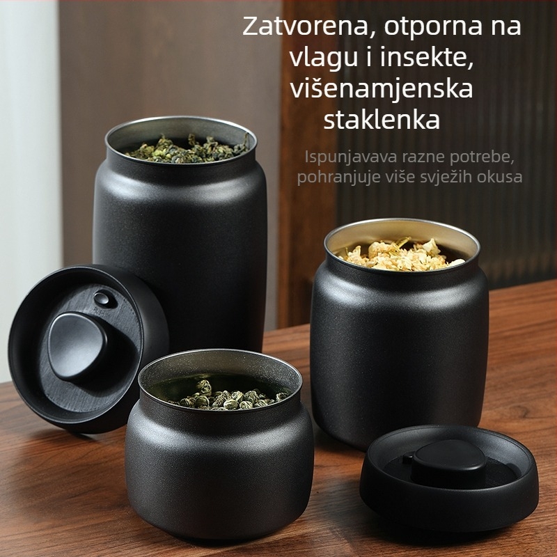 Spremnik od nehrđajućeg čelika za čaj s vakuumskim zatvaračem, prehrambena kvaliteta, velika zapremina za kavu i hranu