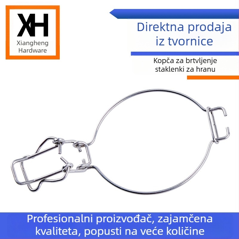 Nehrđajući čelični spremnik za skladištenje s opružnim brtvom i klipsnim zatvaračem, za čaj i sušenu koru mandarine