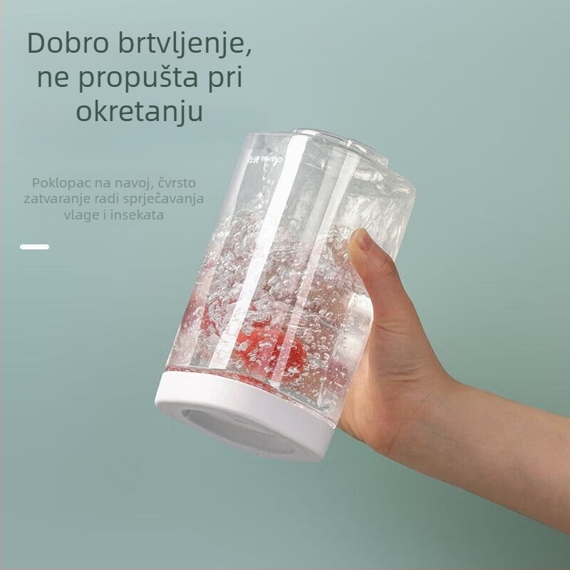 Camellia Berger Složivo hermetički zatvorene plastične posude za hranu – kuhinjsko skladištenje grickalica i orašastih plodova