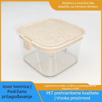 PET posuda za hranu s hermetičkim zatvaranjem za pohranu suhog voća i kandiranog voća – kuhinjska posuda za pohranu
