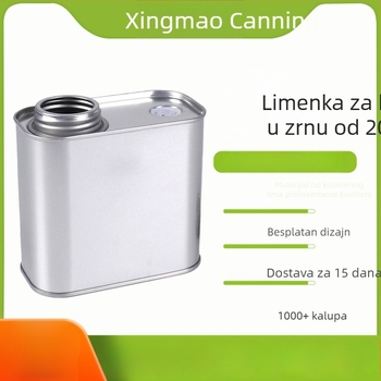 Kutija za kavu s jednosmjernim ventilom, metalna limenka s vijčanim poklopcem, kapacitet 200 g