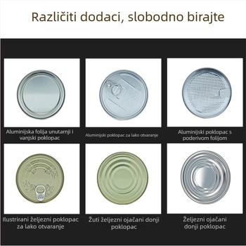 Metalna limenka za čaj, prašak za kavu, prašak mlijeka za kućne ljubimce, čvrsta hrana i matcha prah