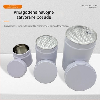 Prilagođena metalna kutija za čaj sa zavrtnim otvorom, za matcha, zrna kave i mljevenu kavu