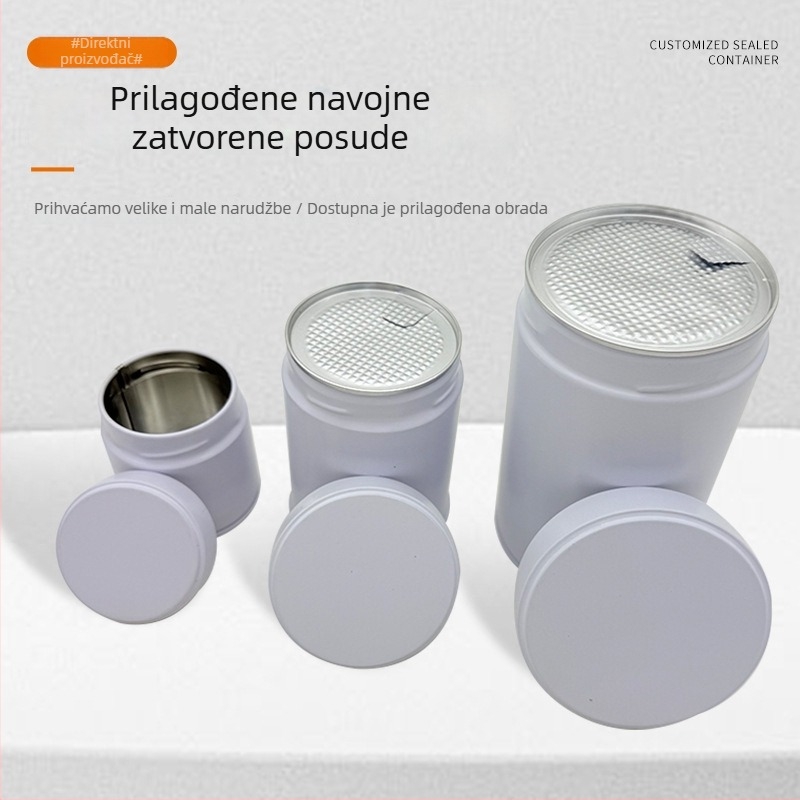 Prilagođena metalna kutija za čaj sa zavrtnim otvorom, za matcha, zrna kave i mljevenu kavu
