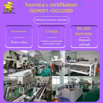 Metalna kutija za suhe namirnice, visoka kapaciteta, okrugla posuda za praške, prašak od mlijeka deve, dizajn po narudžbi