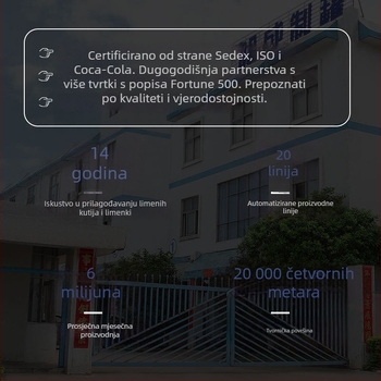 Prilagođena okrugla limena kutija s preklopnim poklopcem, prazna kutija za opću ambalažu