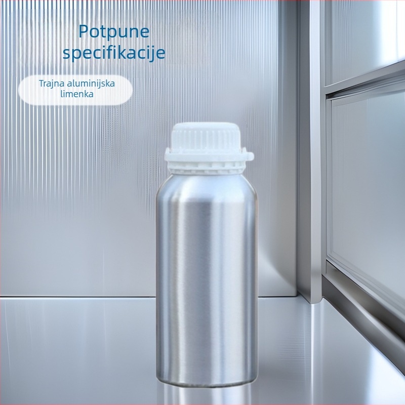 500 ml polirana aluminijska kozmetička boca, prazna ambalaža, zatvoren aluminijski kontejner