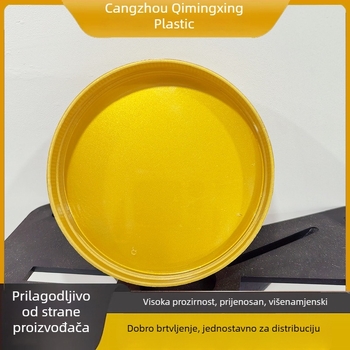 Plastična posuda s širokim otvorom i ergonomskom ručkom, hermetički zatvoreni spremnik za skladištenje žitarica i suhog voća, PET posuda za hranu