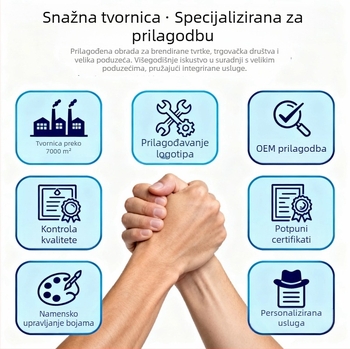 Kovinska četverokutna kutija za čaj s poklopcem koji se otvara, zatvorena, prijenosna kao suvenir