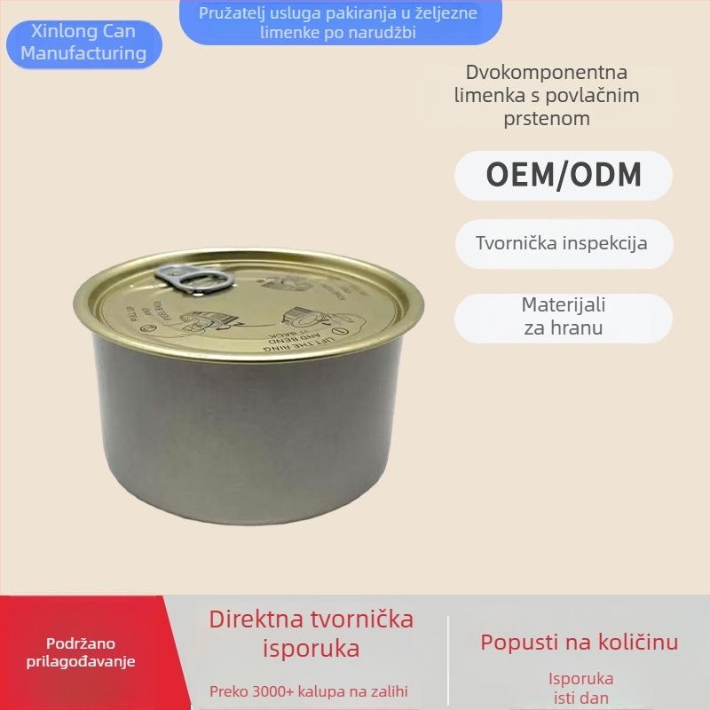 Xinlong Dvije-djelne limene konzerve za tunu, govedinu i janjetinu