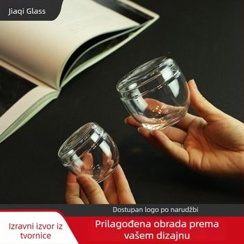 Mini stakleni spremnik za čaj u japanskom stilu, prijenosni za putovanja, nezatvoren stakleni spremnik za čaj