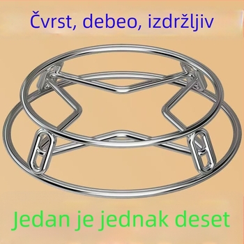 Ojačani kuhinjski stalak za lonce s toplinskom izolacijom, od nehrđajućeg čelika