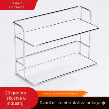 Dvostruki stalak za čaše s odvodom, za kućnu upotrebu, višenamjensko kuhinjsko skladištenje