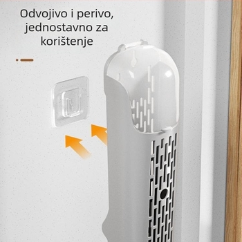 Plastični držač za štapiće sa poklopcem, zidni nosač, kuhinjsko skladištenje i odvodnja